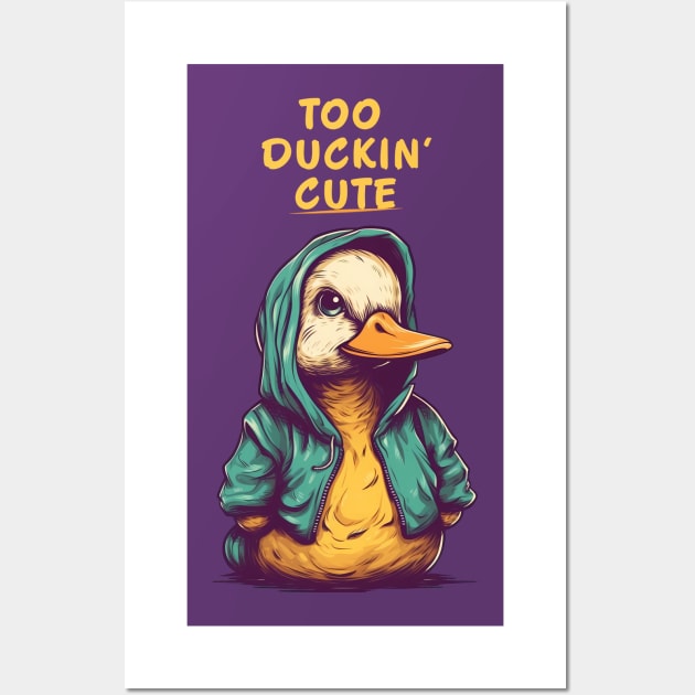 Too Duckin' Cute Duckie Wall Art by Vaelerys